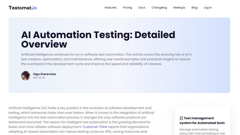 Unlocking the Power of Artificial Intelligence in Test Automation: A Detailed Overview