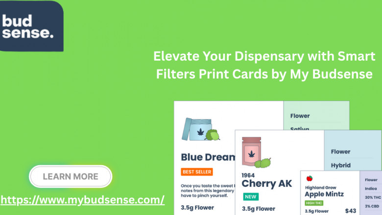 Elevate Your Dispensary with Smart Filters Print Cards by My Budsense
