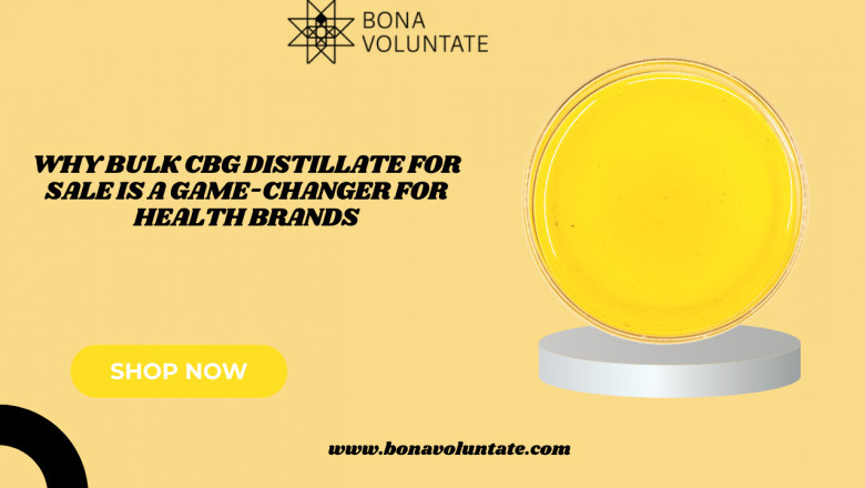 Why Bulk CBG Distillate for Sale Is a Game-Changer for Health Brands