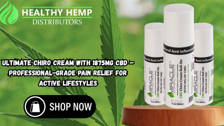 Chiro Cream – 1875mg CBD Roll-On for Targeted Pain Relief