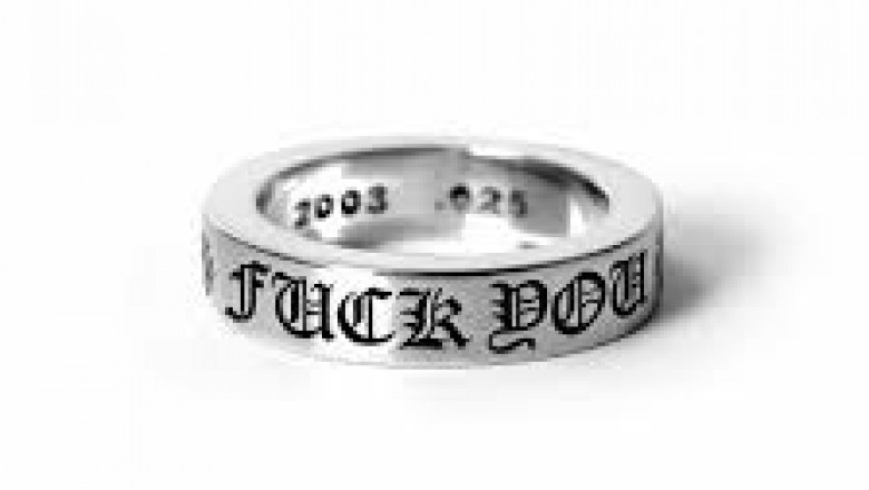 Unisex Chrome Hearts Fashion Ring