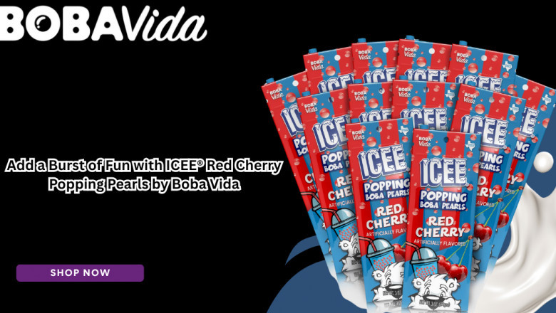 Add a Burst of Fun with ICEE® Red Cherry Popping Pearls by Boba Vida