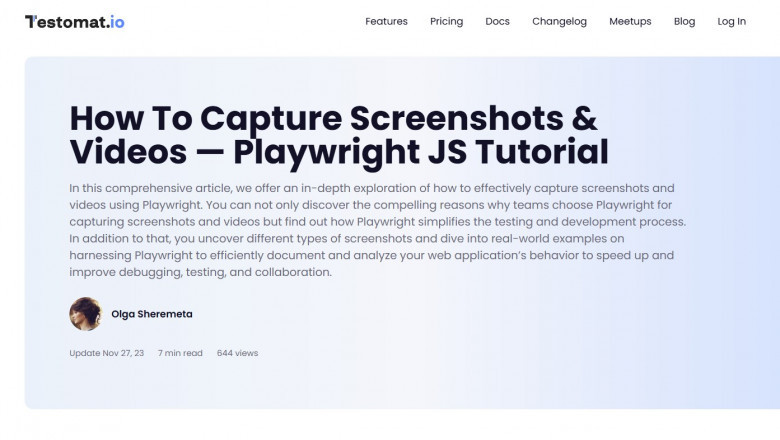 How to Capture Screenshots and Videos with Playwright JS: A Complete Guide to Playwright Snapshot