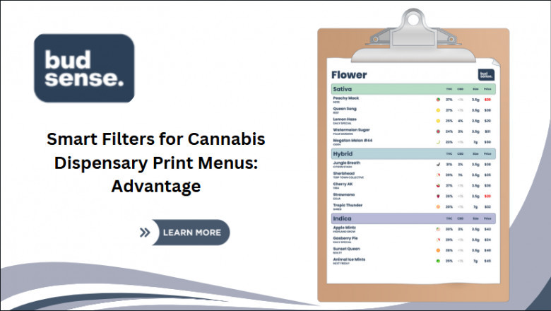 Smart Filters for Cannabis Dispensary Print Menus: Advantage