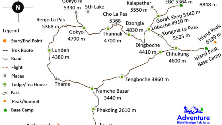 Everest Three High Pass Trek Map – A Complete Trail Guide From My Experience